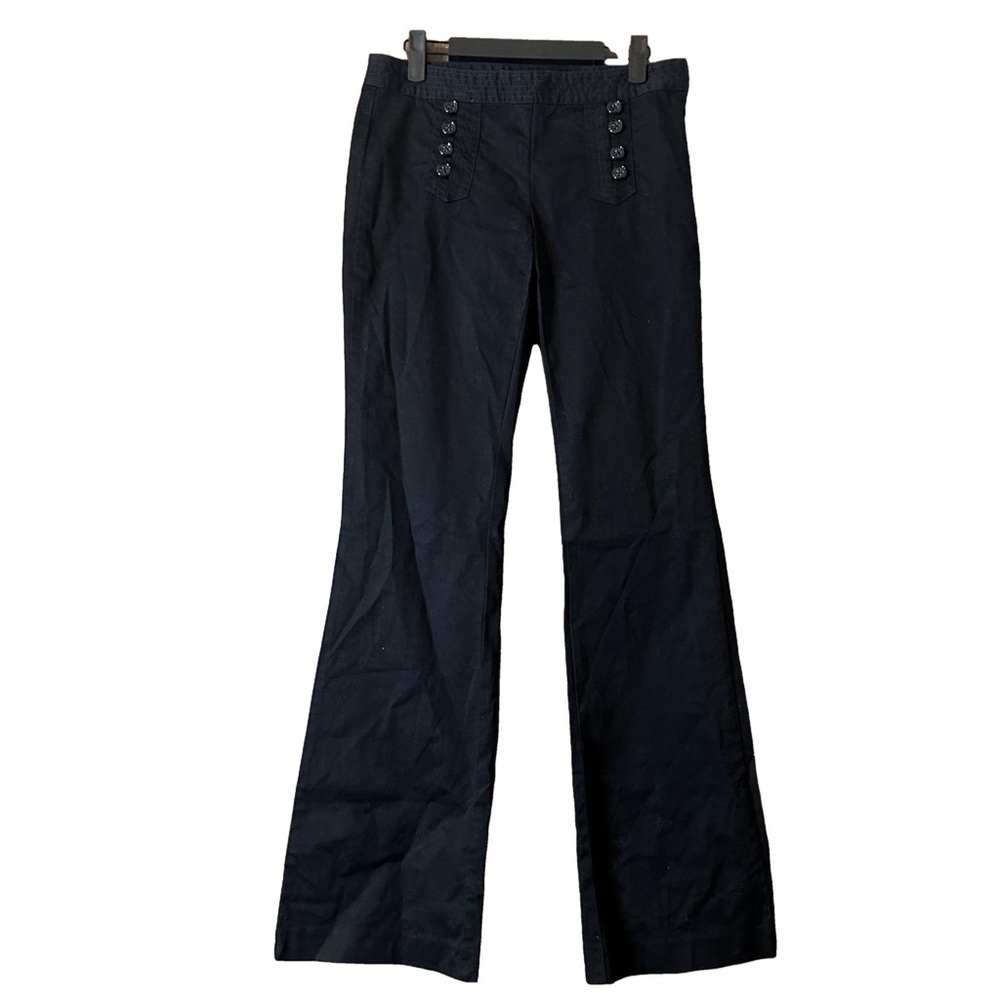 Jacob Black Button Accented Fitted Pants Sz 4 Office Business Casual Work Pants